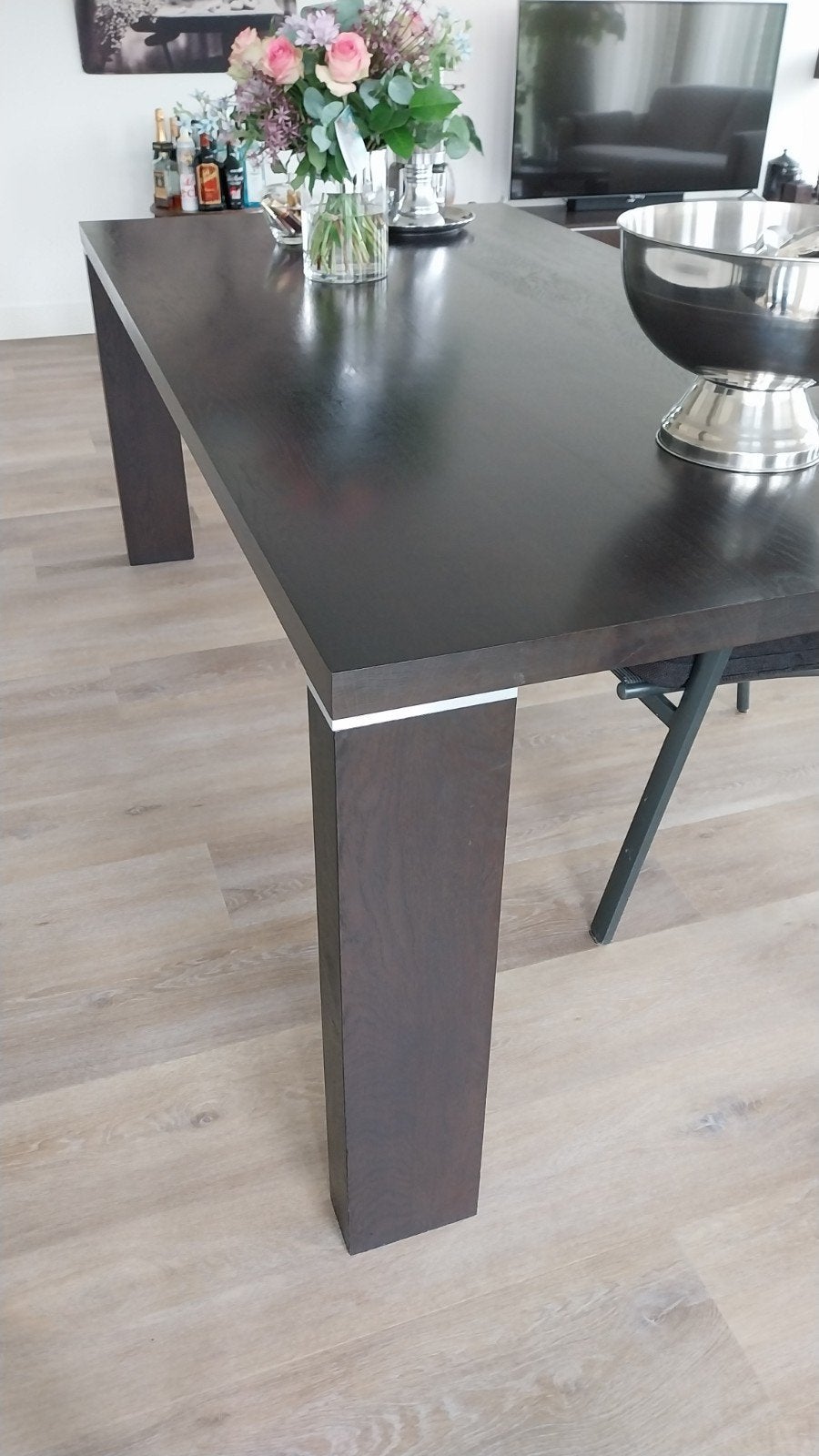 ambachtelijk gemaakte eiken eettafel 100 x 200 cm