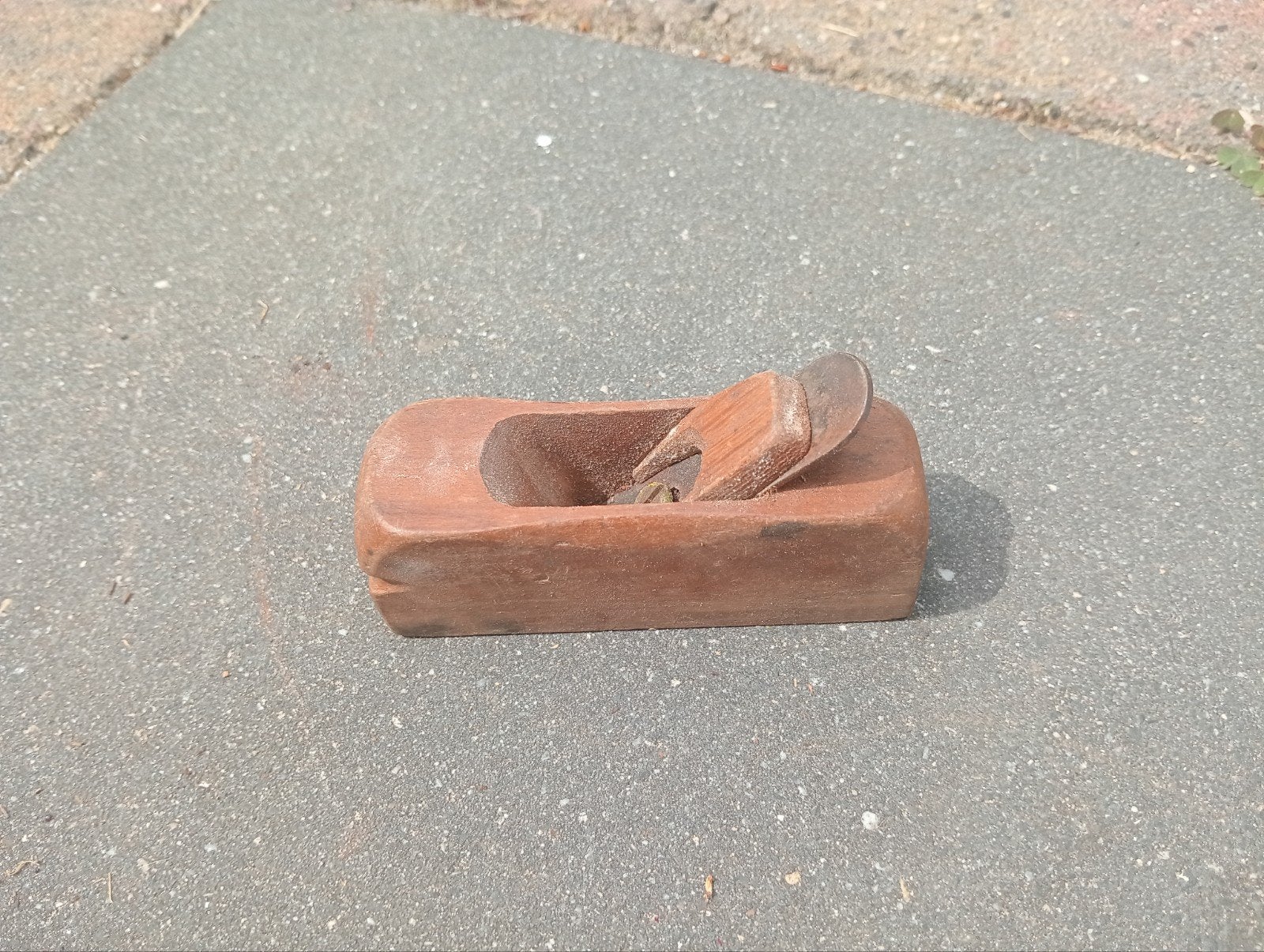 Oude vintage blokschaaf mini schaaf, Ophalen of Verzenden, Gebruikt