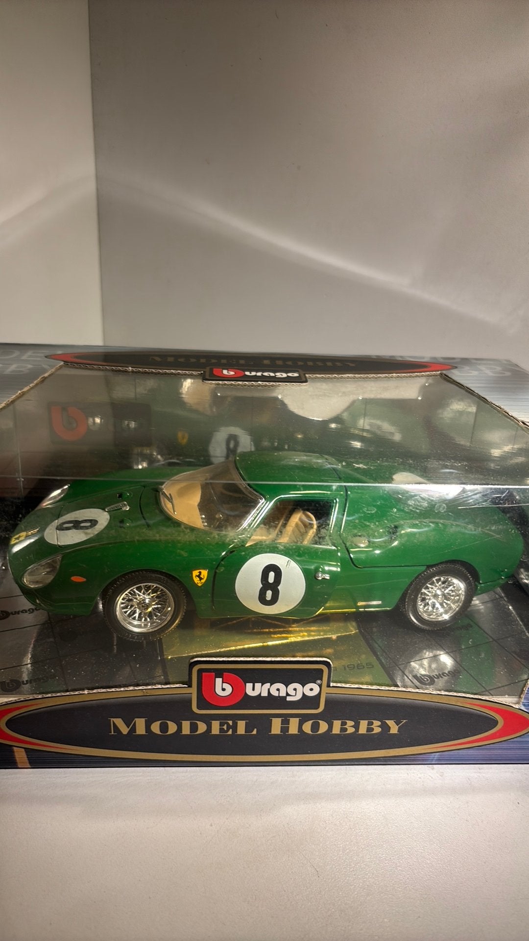 Ferrari 250 le mans 1000km Nurburgring 1965 Bburago 1.18, Ophalen of Verzenden, Bburago, A, A
