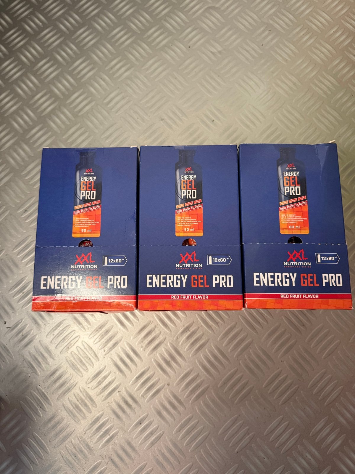 XXL Nutrition Energy Gel Pro Red Fruit Flavor (3x12x60ml), Ophalen of Verzenden, Nieuw, Poeder of Drank