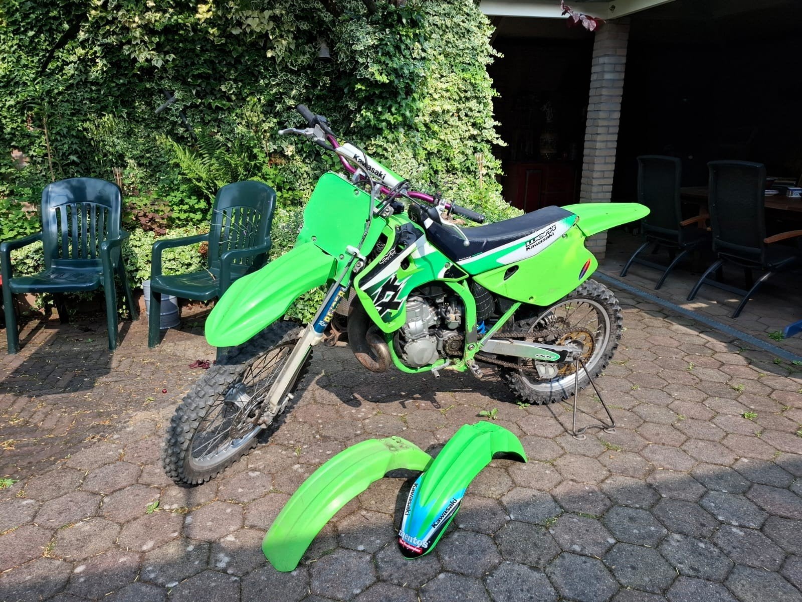 Kawasaki 250cc 2-takt Crossmotor, Gebruikt, Particulier, Crossmotor, Handgeschakeld