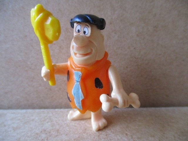 adv10673 flintstones fred poppetje 3, Ophalen, Overige figuren, Gebruikt, Beeldje of Figuurtje