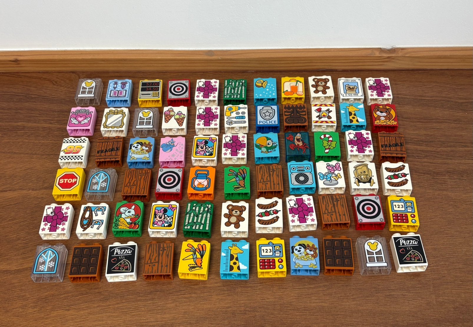 Duplo 66x. 1x2 nops blok hoog met afbeelding (2), Ophalen of Verzenden, Zo goed als nieuw, Complete set, Duplo