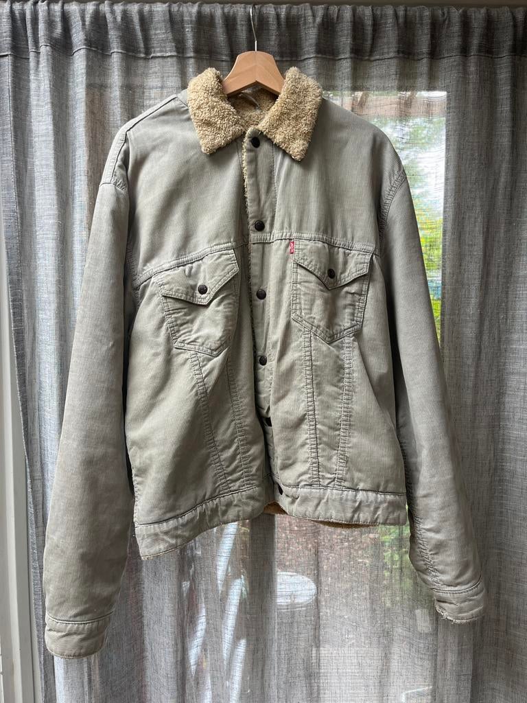 Vintage Levi’s Gevoerde Corduroy Jas XL - Retro Stijlvol, Kleding | Heren, Jassen | Winter, Ophalen of Verzenden, Gedragen, Maat 56/58 (XL)