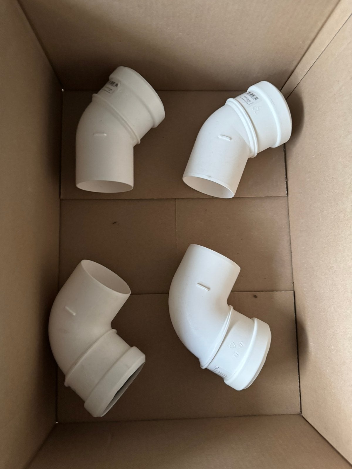Rookgas cv pijp afvoer bochten, Ophalen, Afvoer, Pvc, Nieuw