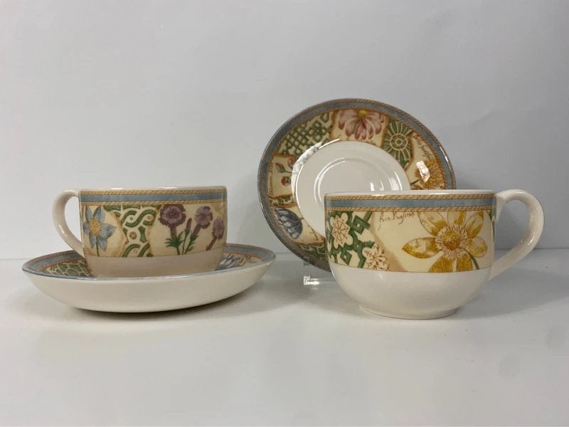 Wedgwood Home – Garden Maze kop & schotel set, Gebruikt, Verzenden, Nvt, Kop(pen) en/of Schotel(s)