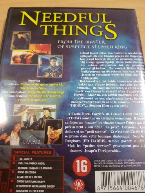 dvd 2x stephen king, Ophalen of Verzenden