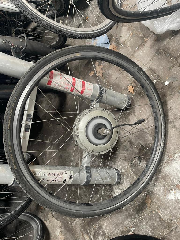 Achterwiel motor Koga Sparta Batavus, goedwerkend, Fietsen en Brommers, Fietsonderdelen, Elektrische fiets, Gebruikt, Overige materialen