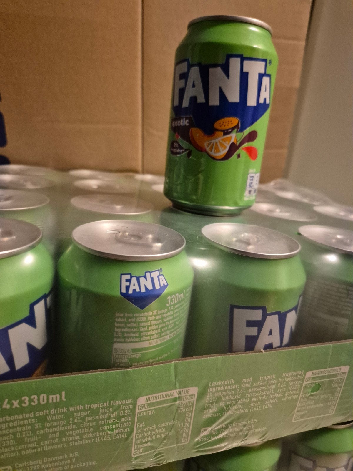 Fanta exotic 330 ml ( 5 tray) 24 stuks per tray, Ophalen
