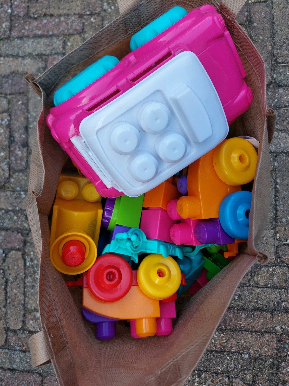 Mega tas Mega Bloks speelgoed, Ophalen of Verzenden, Gebruikt, Megabloks