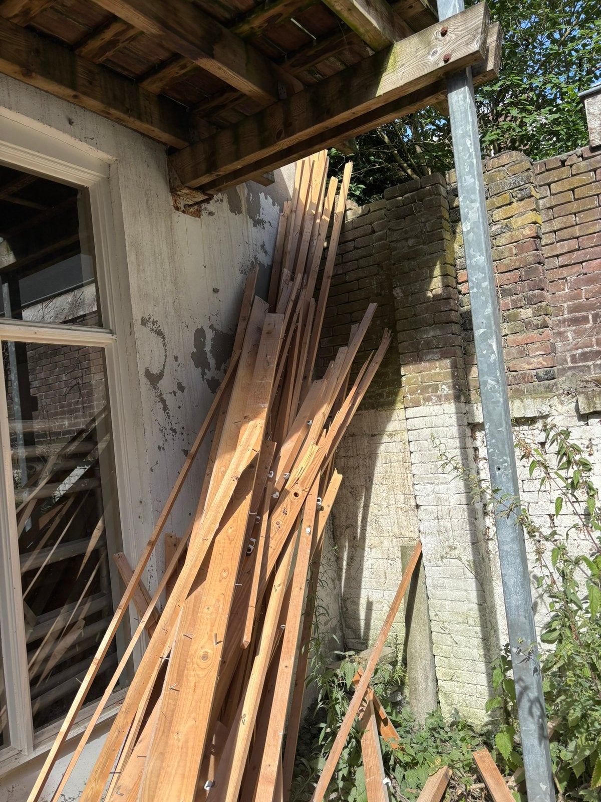 Oud plafond hout, Ophalen, Gebruikt, Minder dan 25 mm, Plank