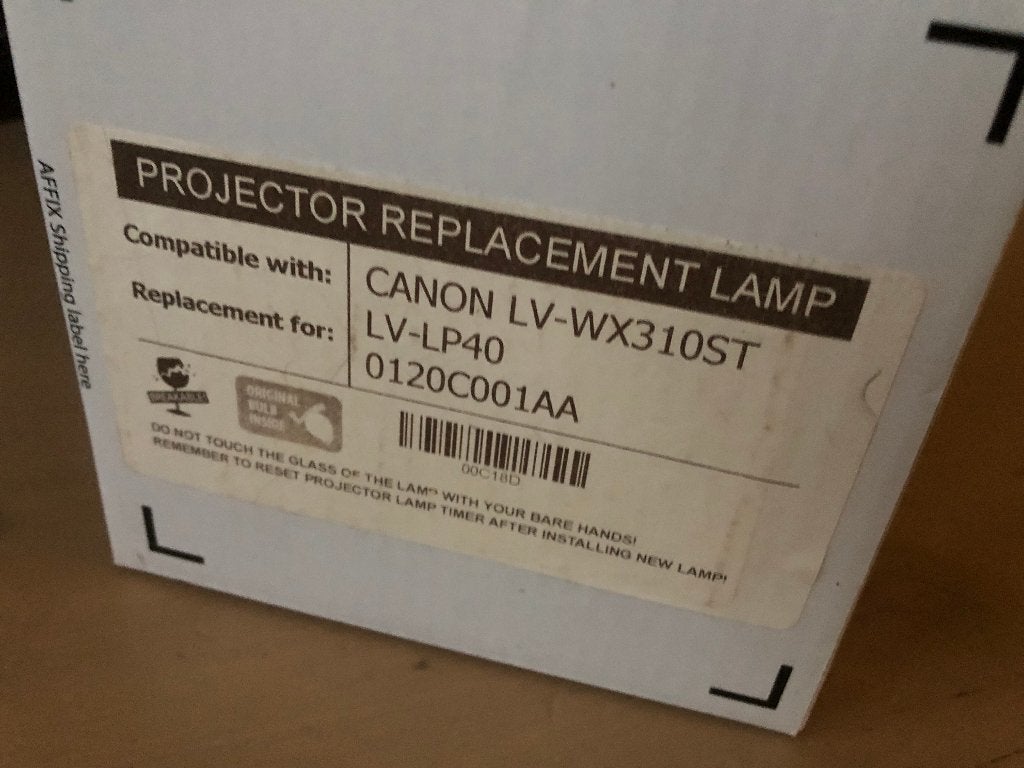 beamer lamp Canon LV-LP40, LV-WX310ST, Ophalen of Verzenden, Zo goed als nieuw, Beamerlamp