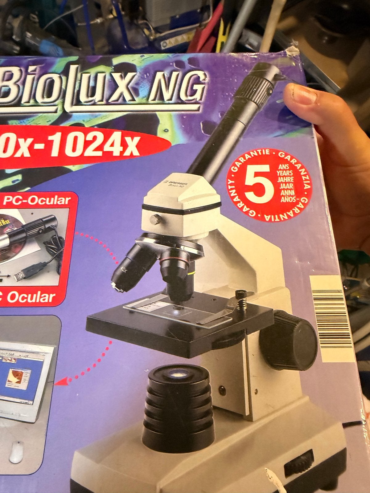 Biolux NG Microscoop 40x-1024x met PC-Oculair, Ophalen of Verzenden, Gebruikt, 1000x of meer, Biologische microscoop