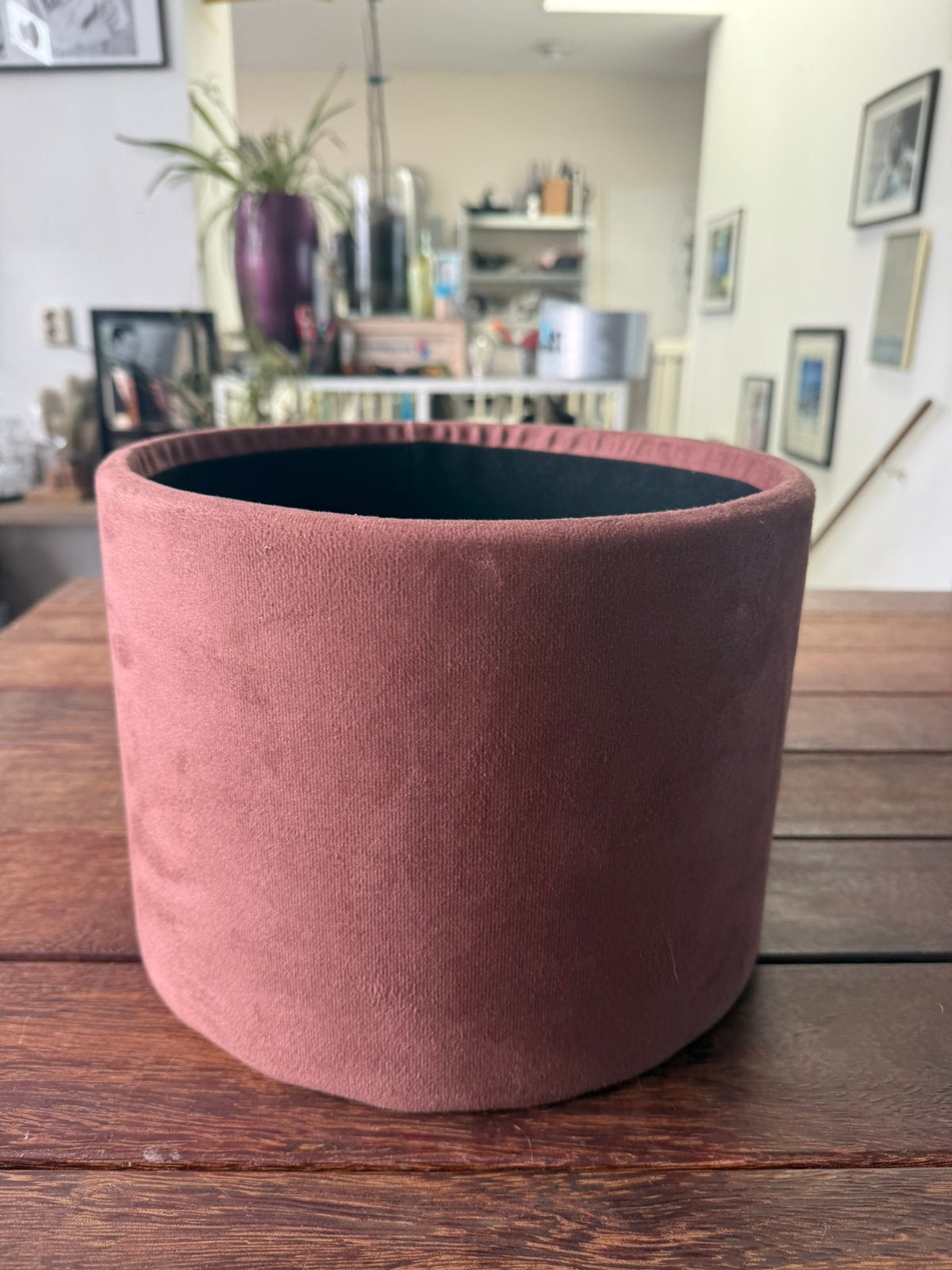 Stoffen bak/bloempot kan erin of iets anders, Rond, Ophalen of Verzenden, Zo goed als nieuw, Minder dan 25 cm