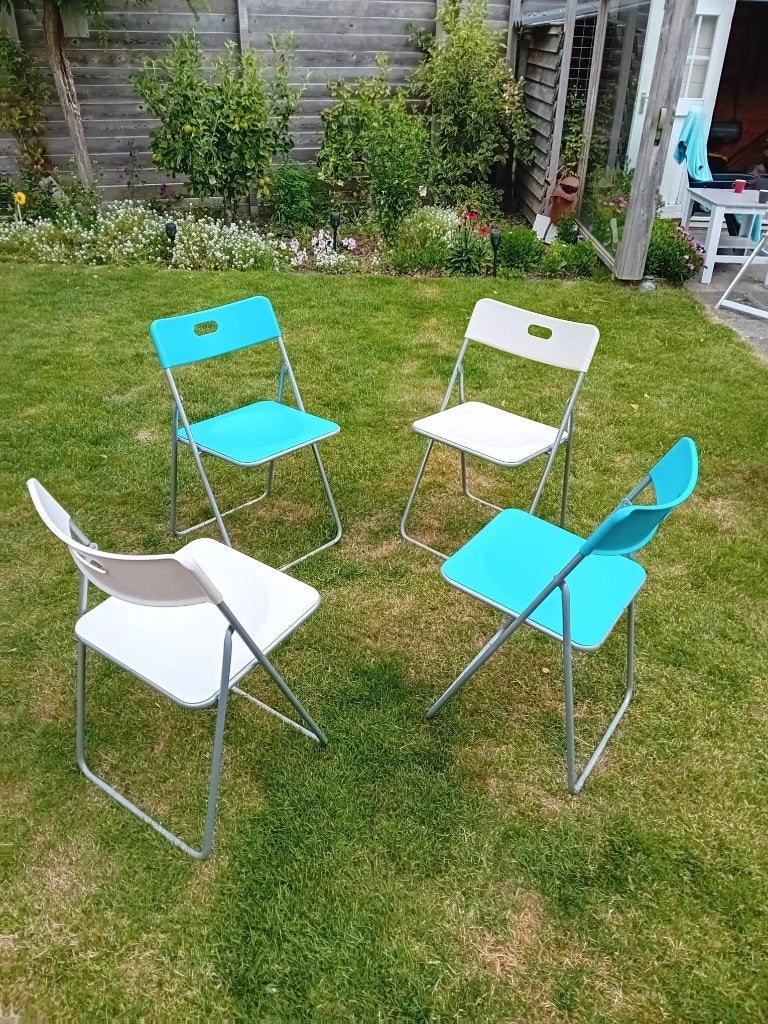 klapstoeltjes, Huis en Inrichting, Stoelen, Ophalen, Overige kleuren, Klapstoel, Zo goed als nieuw
