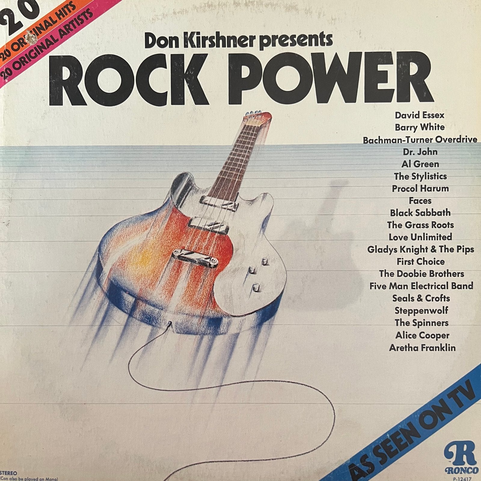 Don Kirshner Presents Rock Power LP (1973) - Diverse Artiest, Gebruikt, Ophalen of Verzenden, Complilatie, 12 inch