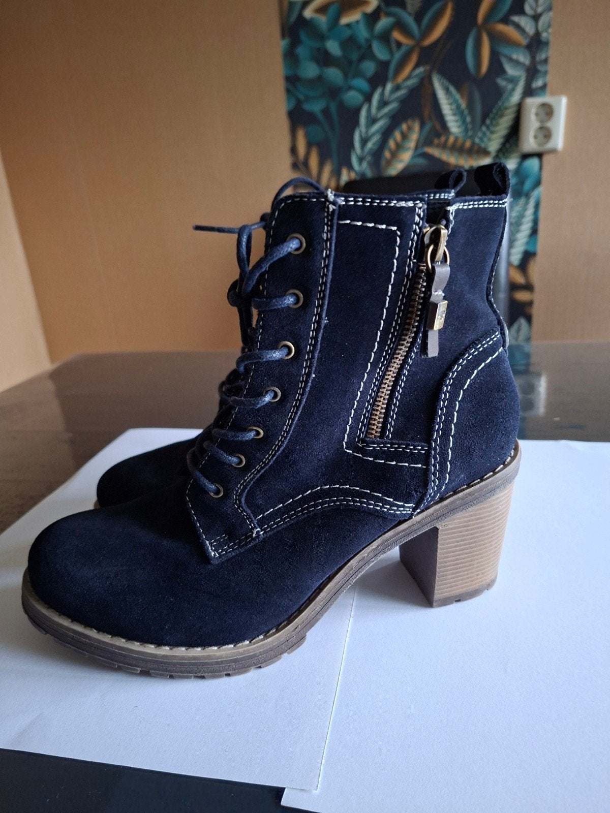 Tom Tailor blauwe enkellaarsjes maat 40 - Nieuw, Blauw, Lage of Enkellaarzen, Nieuw, Tom Tailor