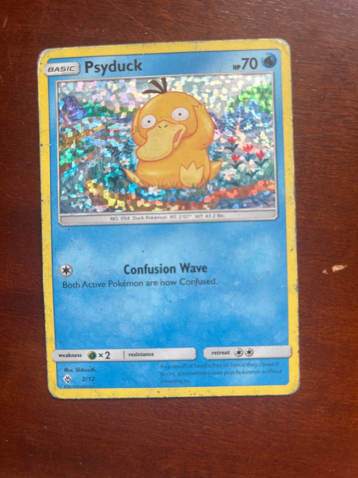 Psyduck kaart Pokemon McDonald's Collection 2018, Ophalen of Verzenden, Gebruikt, Losse kaart, Foil