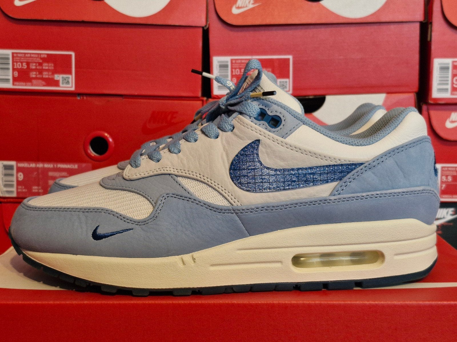 Nike Air Max 1 Blueprint US 9 EUR 42.5 - Zo goed als nieuw, Blauw, Nike, Ophalen of Verzenden, Sneakers of Gympen