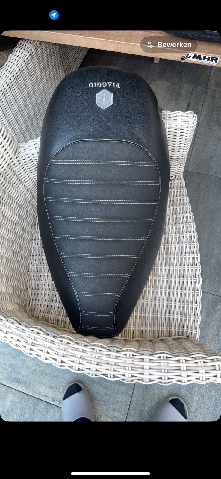 Custom piaggio zip zadel, Ophalen of Verzenden, Zo goed als nieuw, Zadel, Piaggio