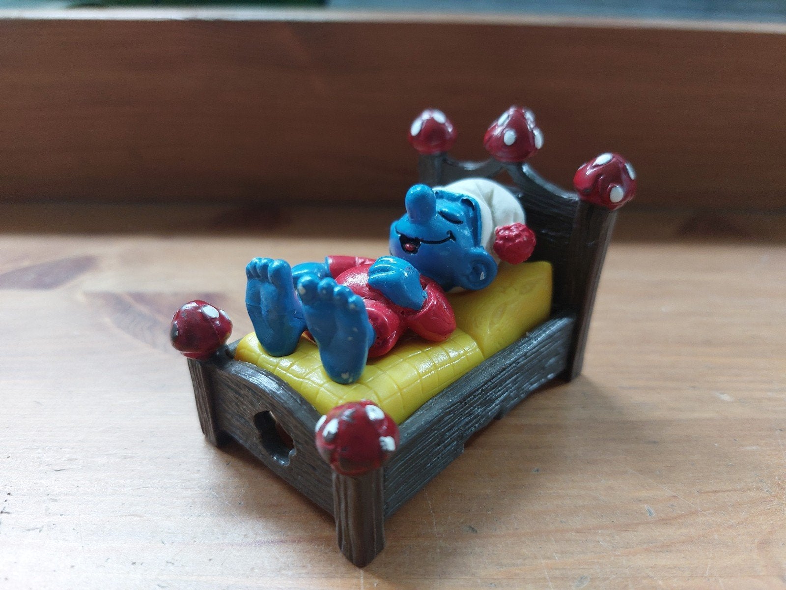 Smurf in bed slapende smurf 40240 De Smurfen  *, Ophalen of Verzenden