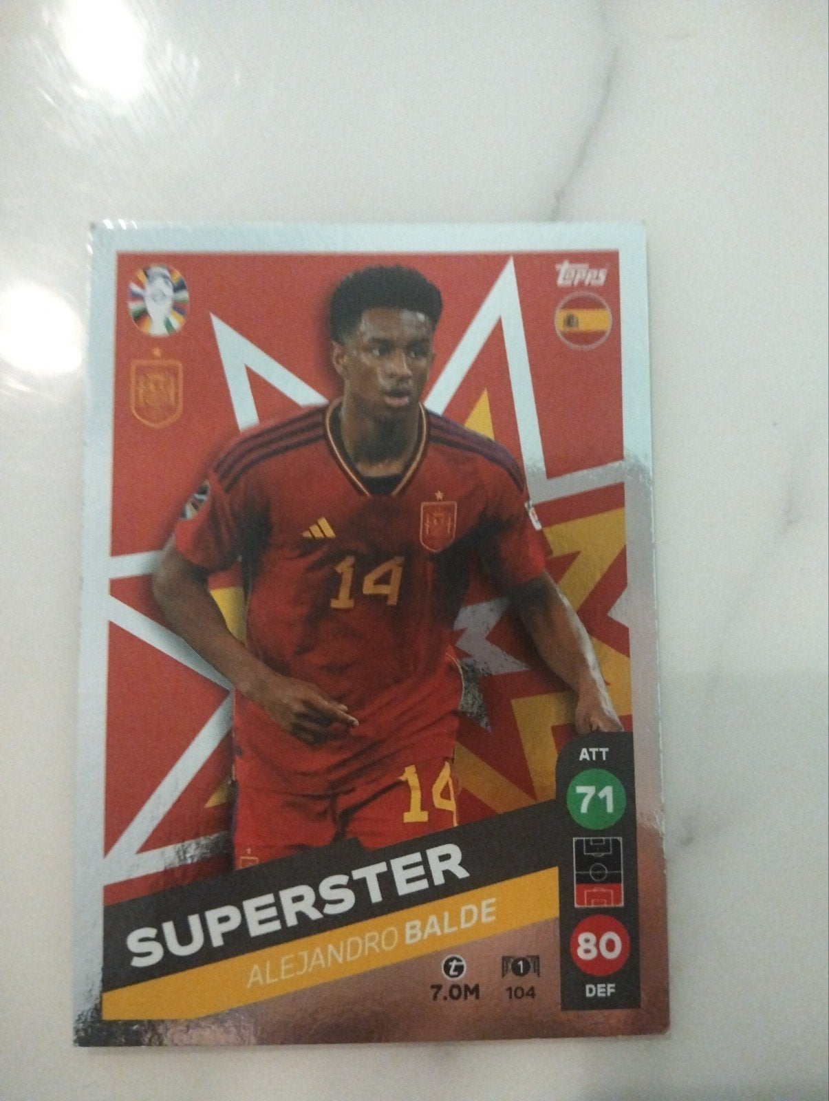 Alejandro Balde Spanje euro 2024 panini kaart, Ophalen, Zo goed als nieuw, Buitenlandse clubs, Poster, Plaatje of Sticker