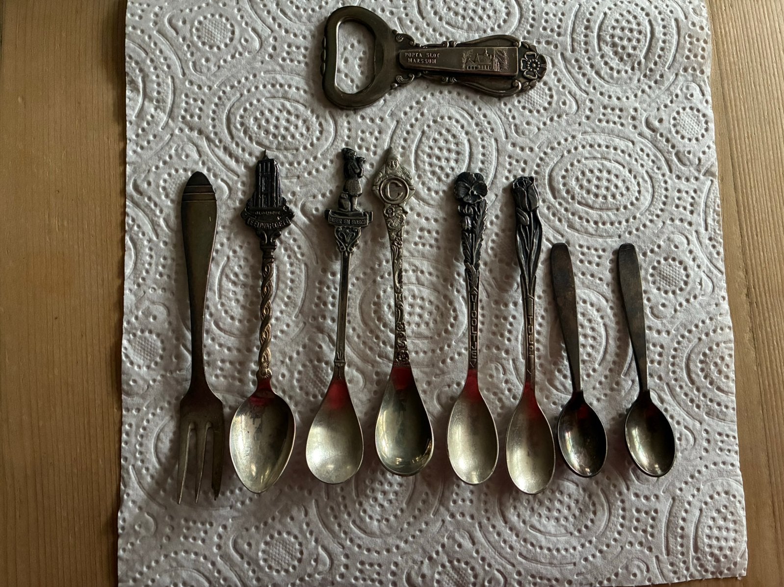 Vintage blikje met lepeltjes, Ophalen of Verzenden