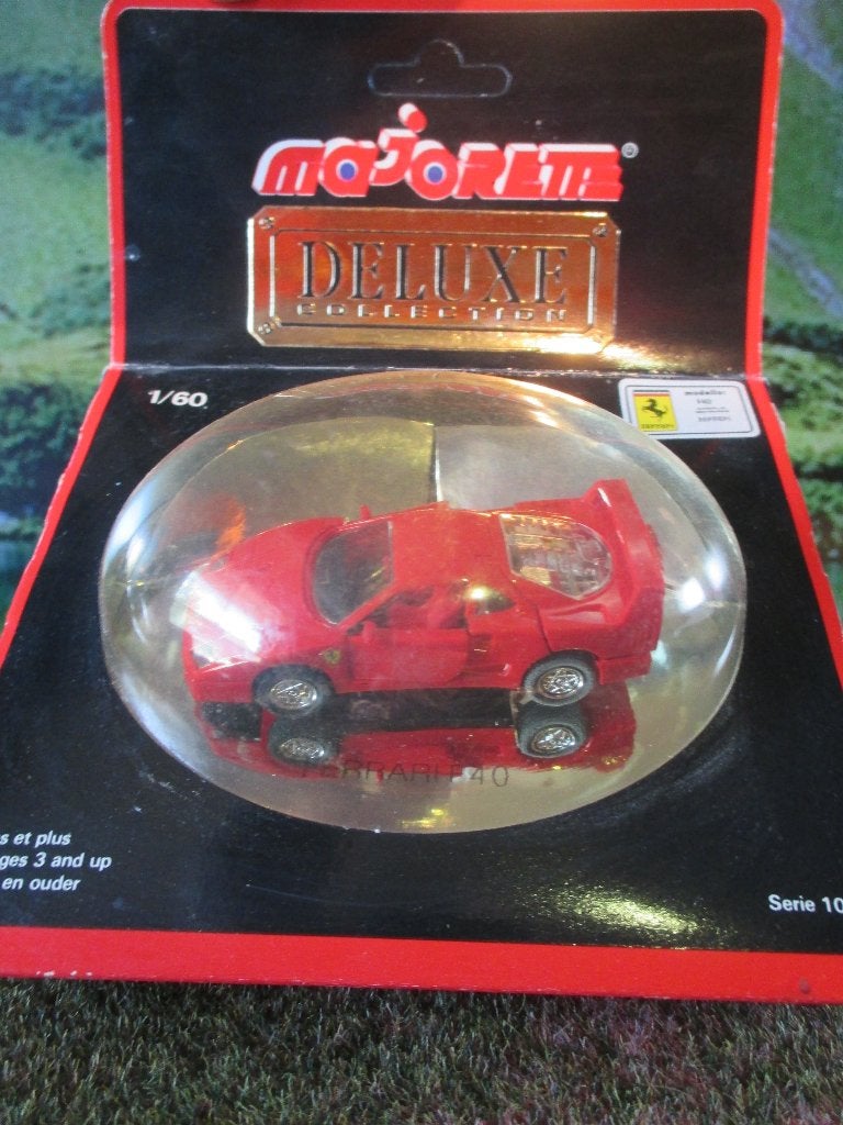 1:60 Ferrari F40 Majorette DeLuxe, Ophalen of Verzenden, Zo goed als nieuw, Auto