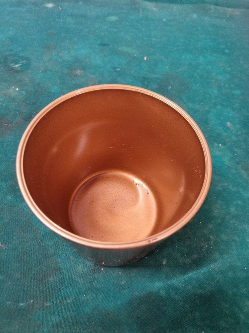 bloempot glas goud kleurig, Ophalen of Verzenden, 'T Olde Gre-j, Info@toldegrej.nl, Endepoelstraat 20f Didam