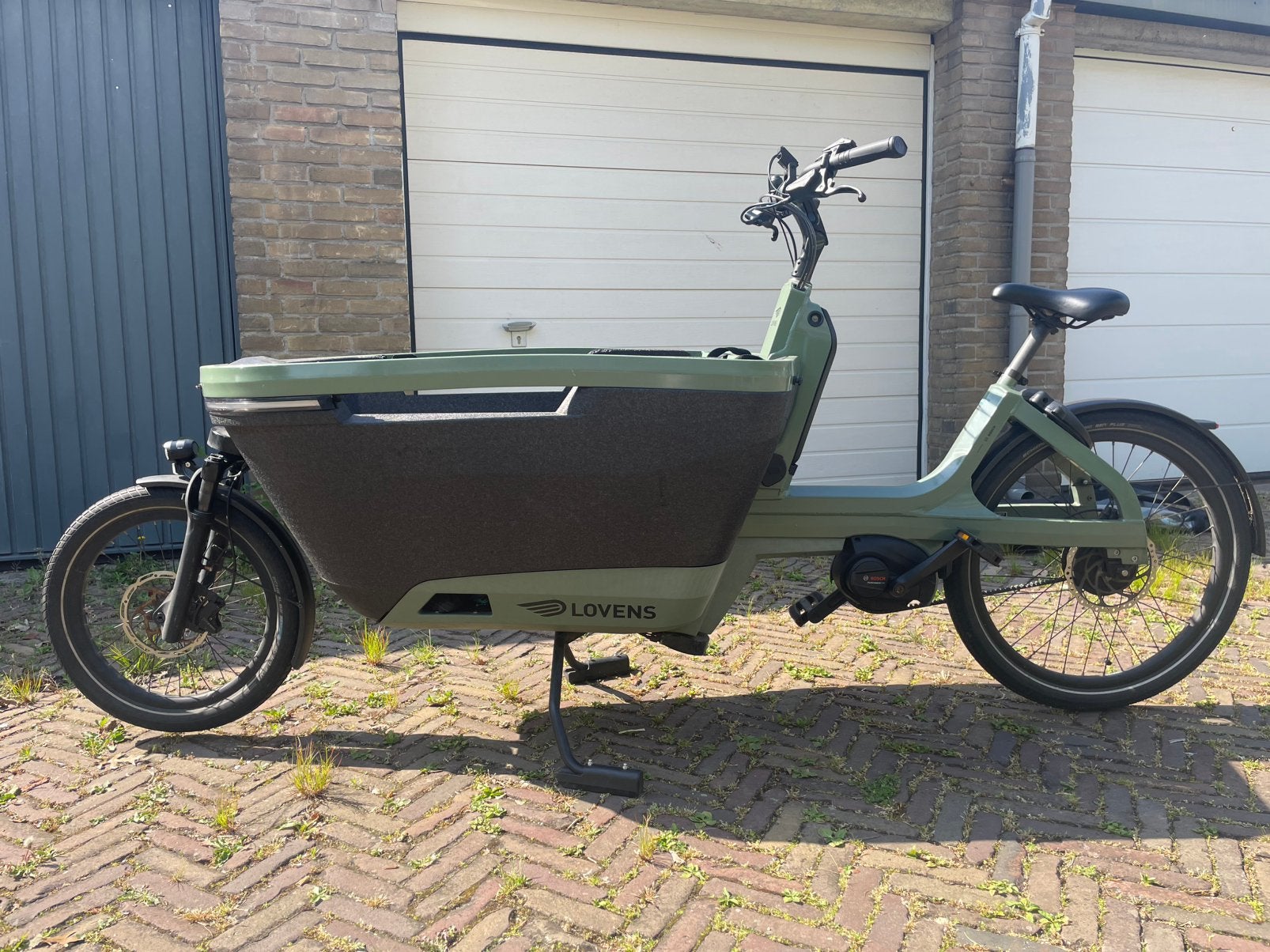 Lovens Bakfiets, Fietsen en Brommers, Fietsen | Bakfietsen, Gebruikt, Huif, 2 kinderen, Schijfrem