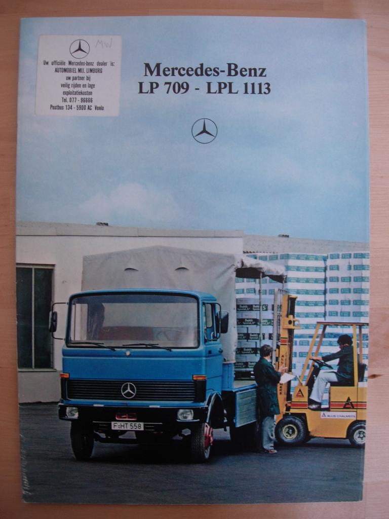 Mercedes 709 t/m 1113 Brochure 1980 809 813 913 1013 LP LPS, Boeken, Auto's | Folders en Tijdschriften, Zo goed als nieuw, Mercedes