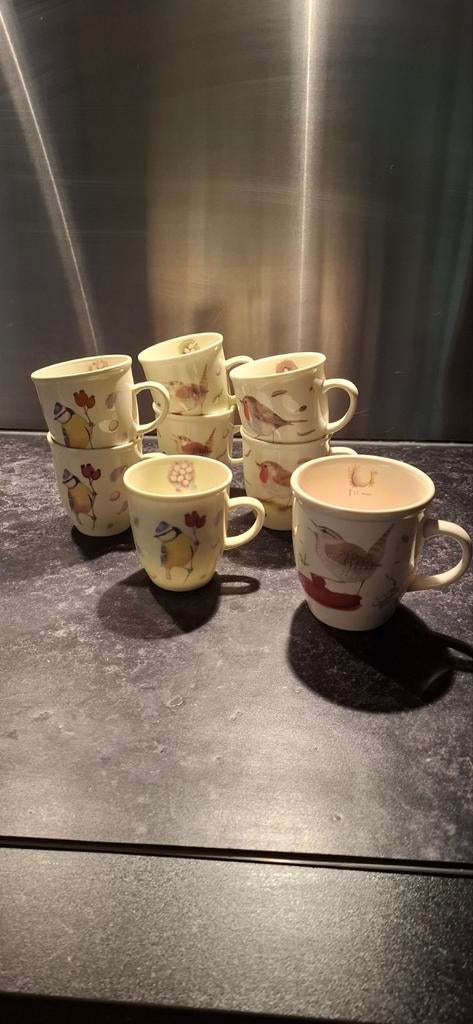 8 nieuwe mokken van vitara voge 1x grote melk 7 x koffie mok, Antiek en Kunst, Antiek | Servies compleet, Ophalen of Verzenden