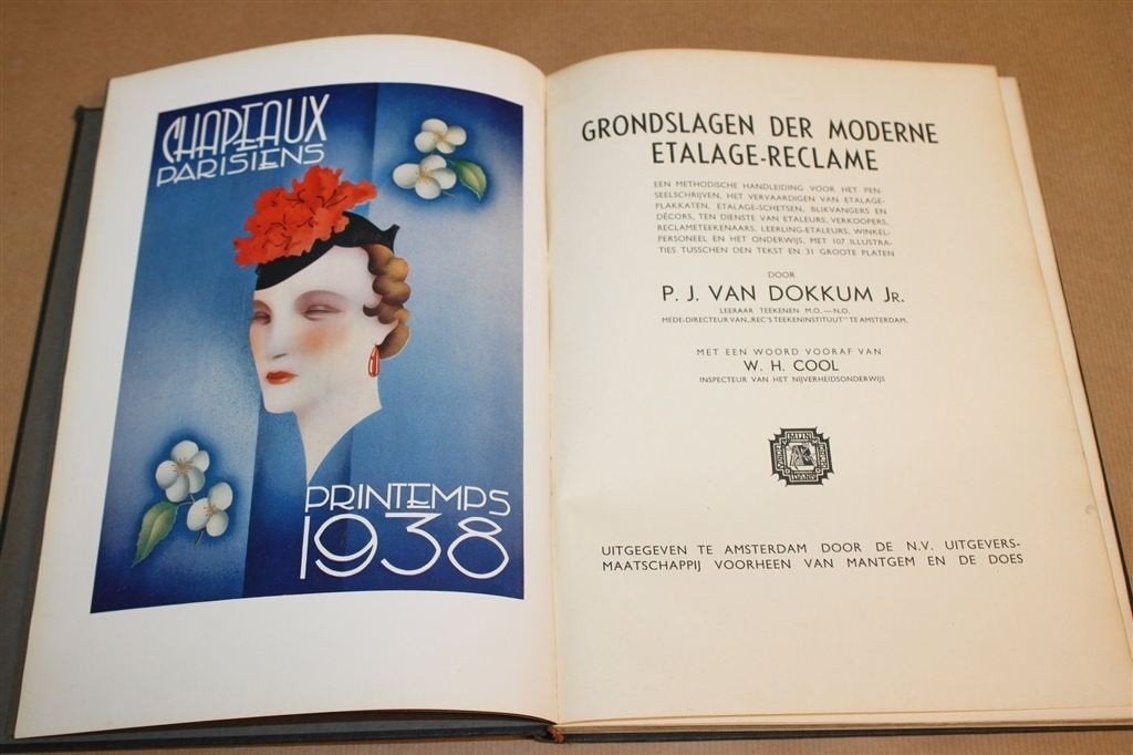 Grondslagen Moderne Etalage-Reclame — Etaleren, Reclame 1938, Reclamebord, Gebruikt, -, -