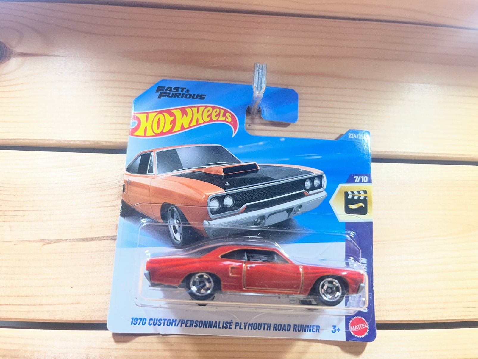 Plymouth Road Runner hotwheels fast & furious, Ophalen of Verzenden, Zo goed als nieuw
