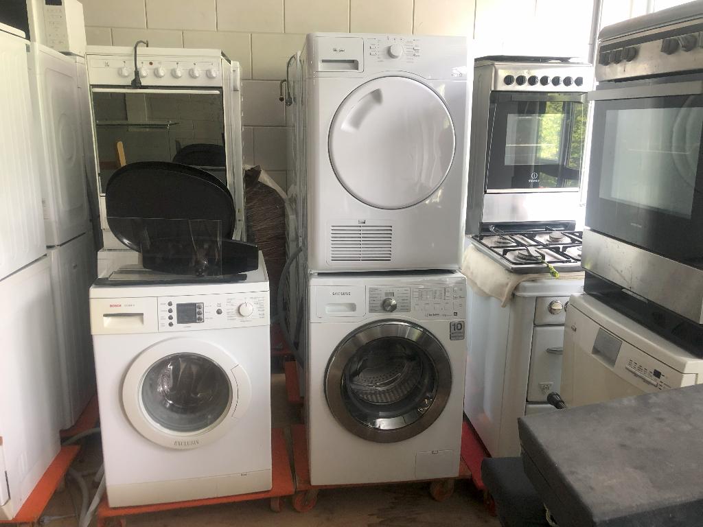 wasmachine, Gebruikt, Ophalen of Verzenden, Voorlader, 85 tot 90 cm