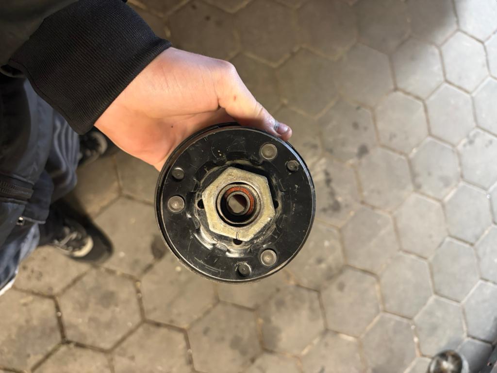 Koppeling met poulie standaard minarelli, Ophalen, Zo goed als nieuw