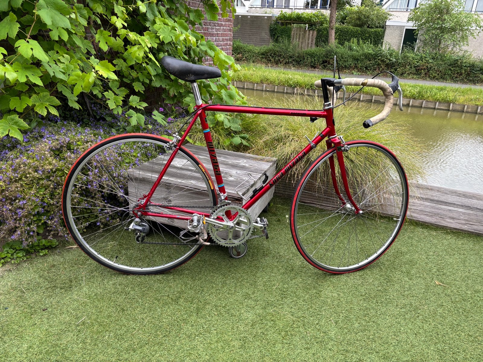 Vintage Koga Miyata racefiets, rood, frame 56cm, 28 inch, Gebruikt, Ophalen of Verzenden, Koga Miyata