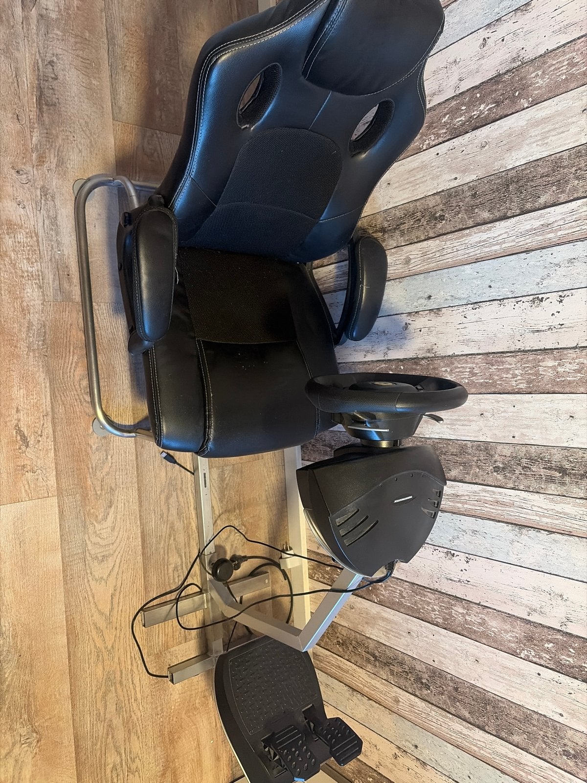 Playseat met Thrustmaster T80 Ferrari 488 GTB stuur, Ophalen, Gebruikt
