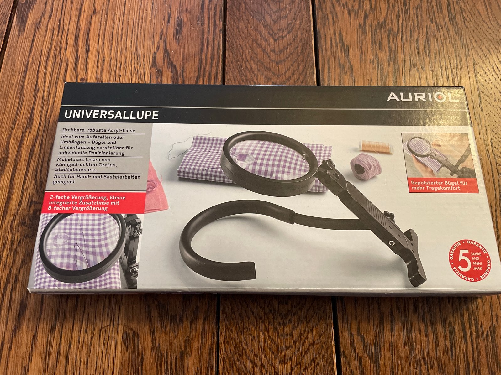 Auriol Universele Loep - Ideaal voor hobby en lezen, Ophalen, Zo goed als nieuw, Vergrootglas of Loep