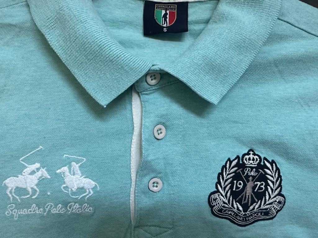 Sportief polo shirt van Cavallaro maat S, Ophalen of Verzenden, Zo goed als nieuw, Maat 46 (S) of kleiner, Blauw