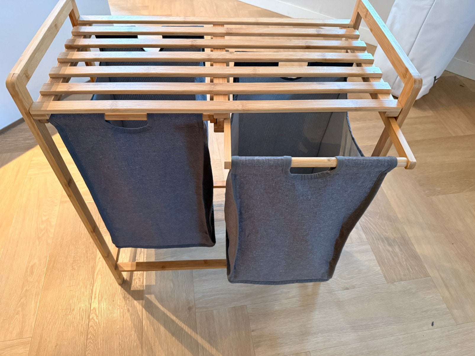 Wasmand bamboe, Huis en Inrichting, Ophalen, Zo goed als nieuw