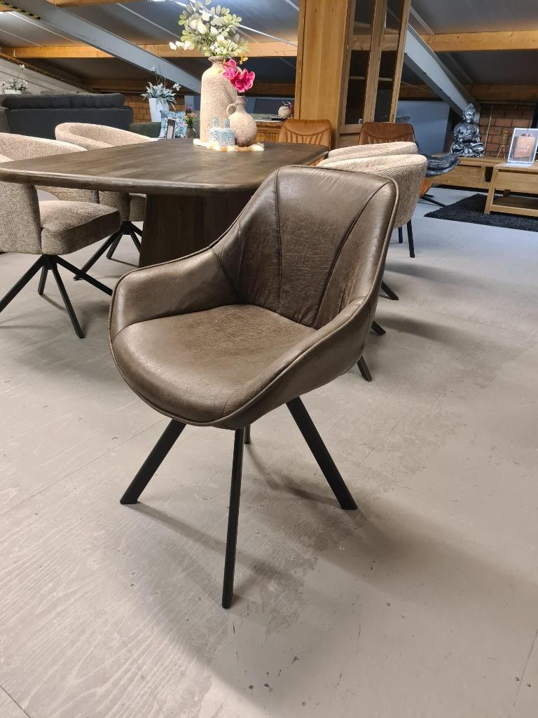 *OPRUIMING* 1 Eetkamerstoel Femke Antraciet €149, NU €50, (2, Industriele eetkamerstoel Femke kleur antraciet, Nieuw, Ophalen of Verzenden