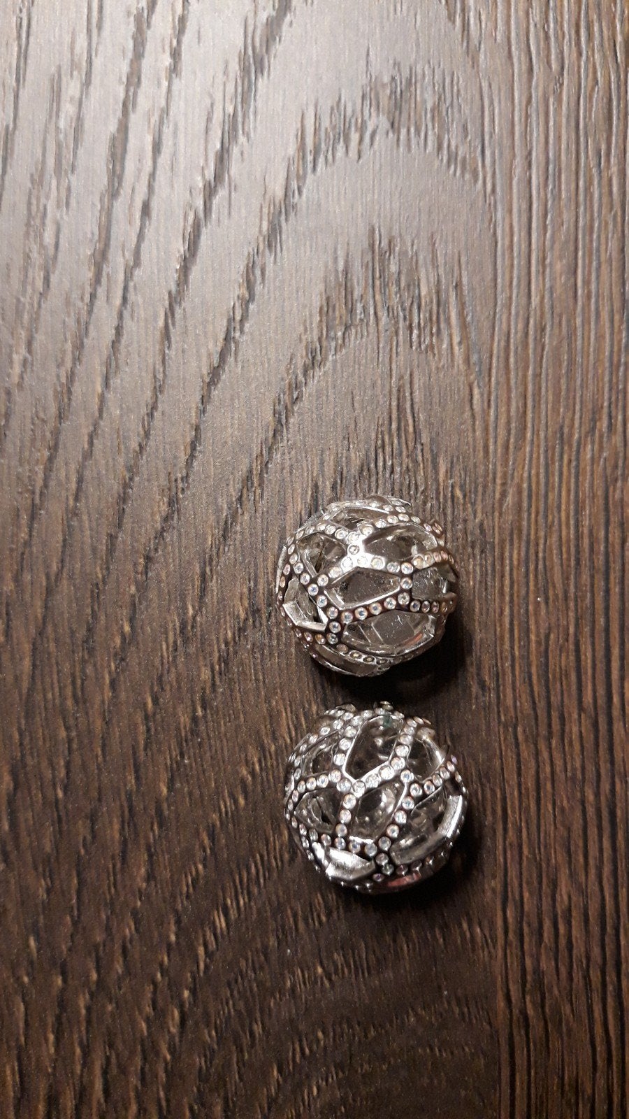 Swarovski oorbellen met rodium toplaag, Ophalen of Verzenden, Zo goed als nieuw, Zilver, Zilver