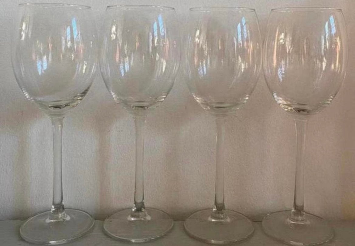 4 wijnglazen, Ophalen, Zo goed als nieuw, Overige typen