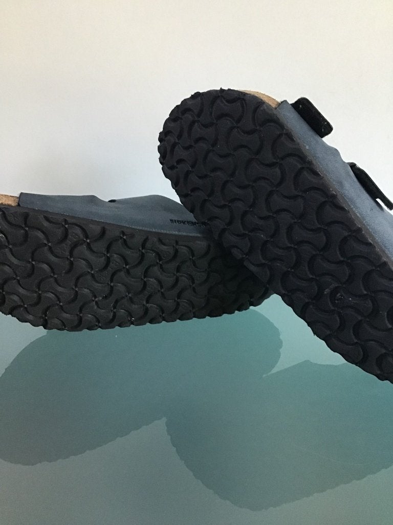 Birkenstock 38 | Arizona blauwe SF | Gratis verzenden, Slippers, Zo goed als nieuw, Birkenstock, Verzenden