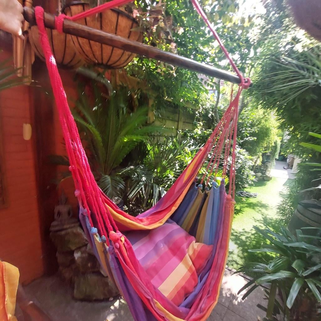 Super leuke hang(mat)stoelen, Tuin en Terras, Tuinstoelen, Ophalen, Zo goed als nieuw, Overige materialen
