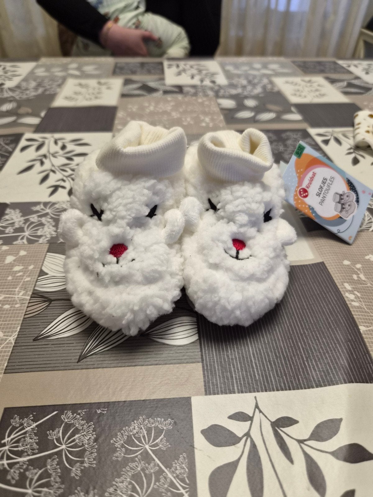 Nieuwe Kruidvat slofjes, wit, maat 5-12 maanden, Slofjes, Jongetje of Meisje, Nieuw, Kruidvat
