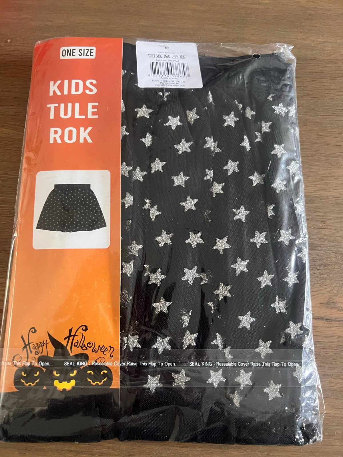 Nieuwe Kids Tule Rok met Sterren - One Size Halloween, Ophalen of Verzenden, Nieuw, Jongen of Meisje