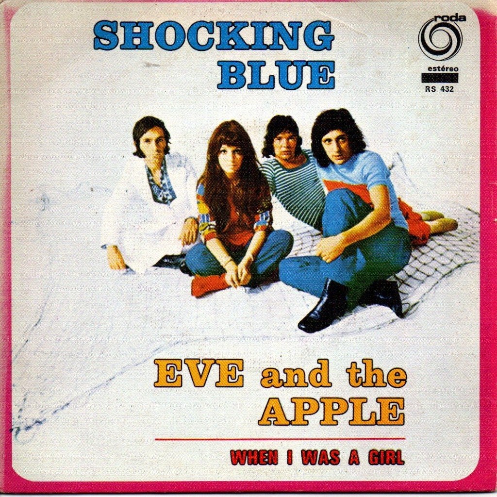 Shocking Blue ‎– Eve And The Apple ( PORTUGAL ), Cd's en Dvd's, Vinyl Singles, 7 inch, Single, Zo goed als nieuw, Pop