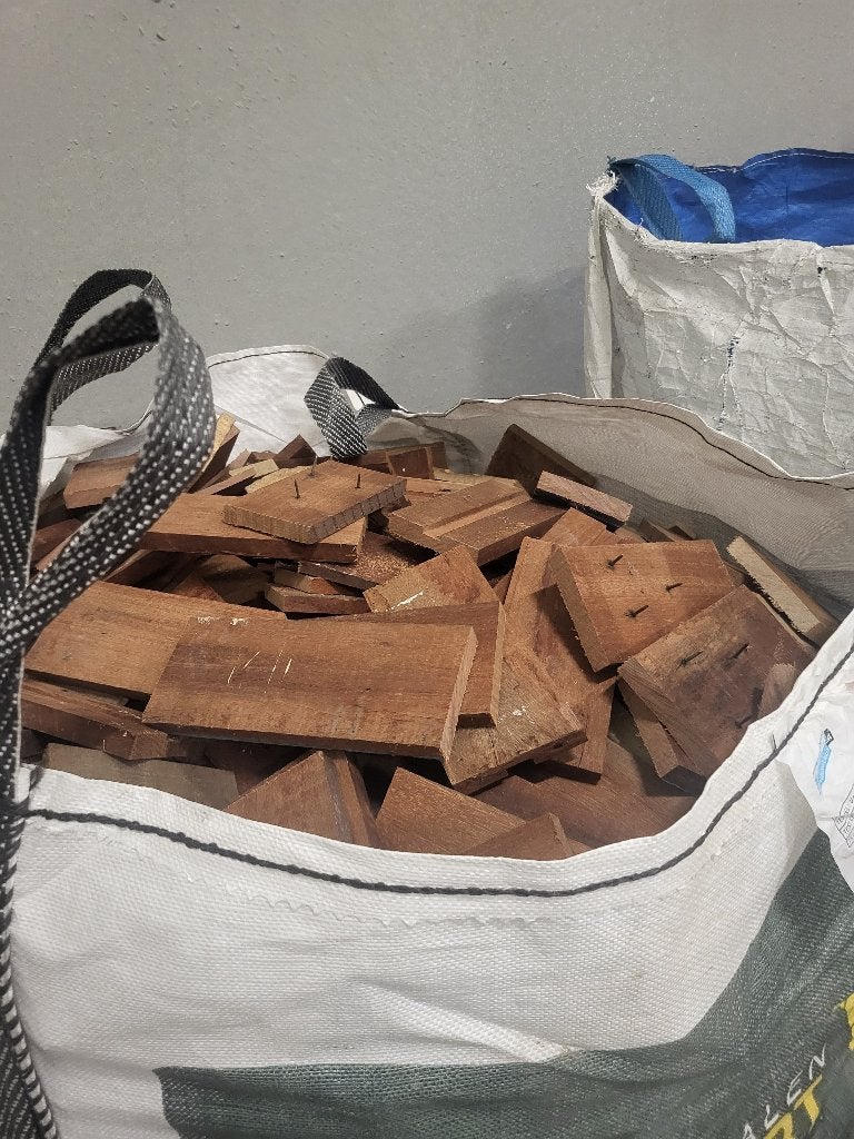 Haardhout per big bag, Minder dan 3 m³, Ophalen, Overige houtsoorten, Blokken